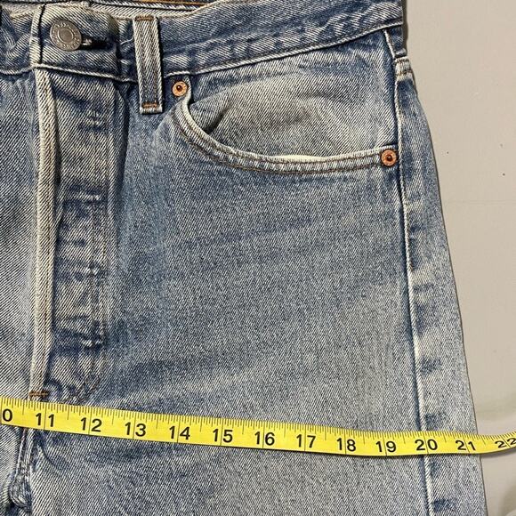 Vintage men’s 501 button fly Levi’s high rise straight leg unisex 34x32 - Picture 13 of 14